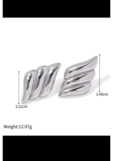 Kadın Vip Seri Özel Tasarım Küpe Seti-5428 Gümüş