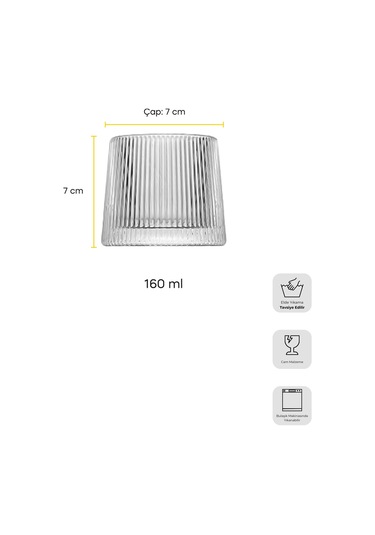 Mose Luster 2'li Kristal Viski Kokteyl Meşrubat Bardağı Japon Style 160ml