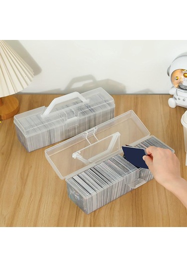 Şeffaf Idol Fotoğraf Saklama Kutusu Plastik Kpop Albümleri Fotoğraf Kartları Küçük Kart Koleksiyonu Organizatör Fotoğraf Kartı Tutucu Kutusu A