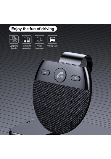 Homyl Bluetooth Araç Hoparlörü Kablosuz Alıcı Ahizesiz Arama