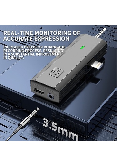 Novahub Kablosuz Mini Lavalier Mikrofon - Tip-c Uyumlu, 360 Yönlü, Gürültü Azaltma, Youtube & Facebook Canlı Yayın İçin S17 Model