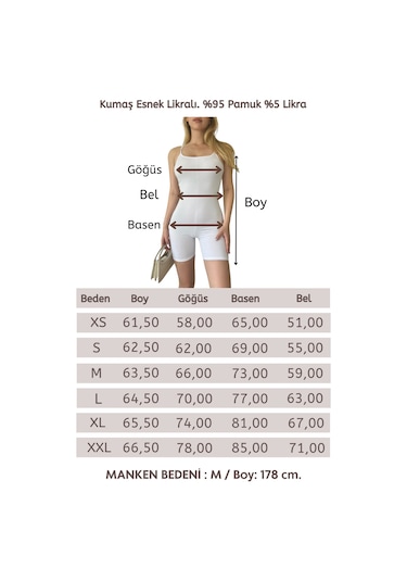 Penyebizden Kadın Body İp Askılı Şort Tulum-beyaz