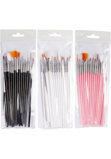 Yifomall 15'li Profesyonel Tırnak Fırçası Seti - Manikür Ve Pedikür İçin Çok Amaçlı Fırçalar