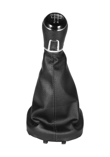 Vw Touran Ve Caddy İçin 5 Vitesli Lüks Deri Vites Topuzu 2003-2010 / 2004-2009 Siyah Siyah