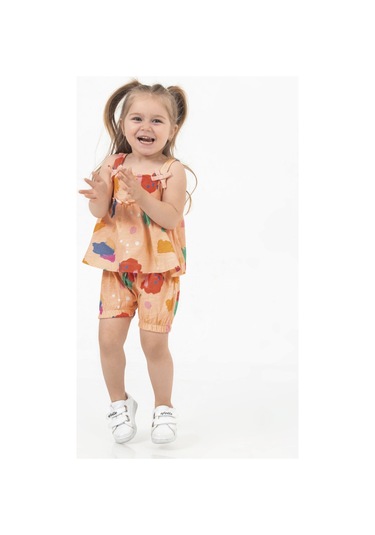 Harika Kids Kız Bebek Tunik Model Şortlu Alt-üst Takım 001