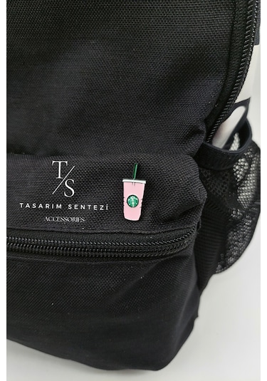Rozet Takı Aksesuar Kahve Starbuck Coffee Pembe Nescafe Çok Renkli