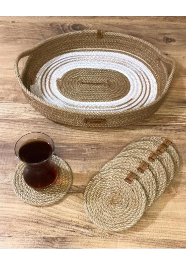 Çok Amaçlı Hasır Jüt Ipten Kapaklı Sepet 001
