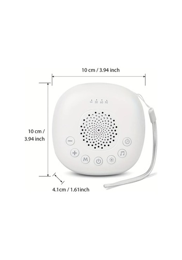 Elmpaly Mini Hoparlör, Usb Beyaz Gürültü Makinesi, 20 Yatıştırıcı Ses, Zamanlayıcı, Taşınabilir Müzik Çalar