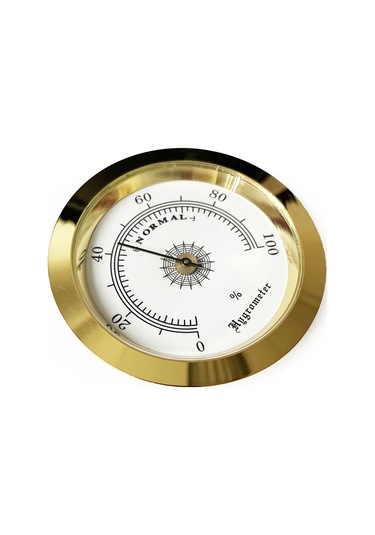 Analog Higrometre Nem Ölçer Humidor Puro Kutusu için Metal Çerçev N11.1836