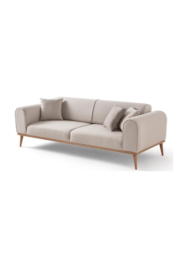 Rebull 3+3+1 Koltuk Takımı Sütlü Kahve