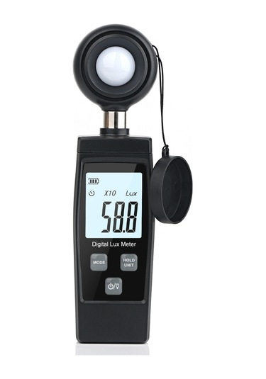 Ximistore9 Taşınabilir Işık Ölçer - 200.000 Lux'a Kadar Hassas Aydınlık Ölçüm Cihazı, Max/mın Veri Tutma, Siyah Rz851