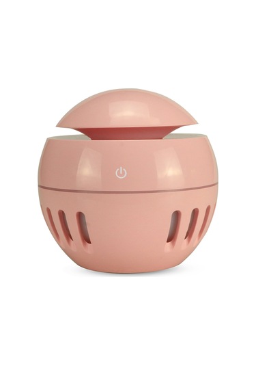 Ahşap Tahıl Usb Delikli Nemlendirici Yedi Renkli Aromaterapi Lambası Uzaktan Kumanda İle Otomatik Alkol Püskürtücü Pembe