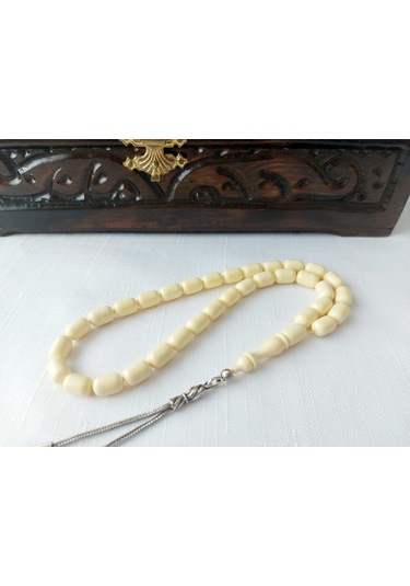 Soma Tesbih Ahmet Özdemir Usta Gümüş Eski Bilardo Topu Katalin Tesbih 7x11