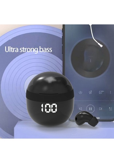 Agoodshop Sk18 Superbass Kablosuz Tws Bluetooth Kulaklık - Ipx5 Su Geçirmez, Hd Ses, Led Ekran