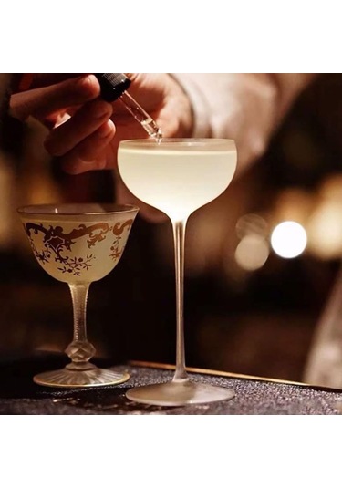 Güzel Uzun Saplı Gözlükler Kristal Cam Kokteyl Gözlükleri 150ml/5.1oz Ev Bar Otel İçin Kişiselleştir