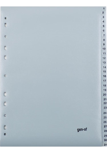 Gen-Of Ayraç Seperatör 1-31 Rakamlı (GEN-1300)