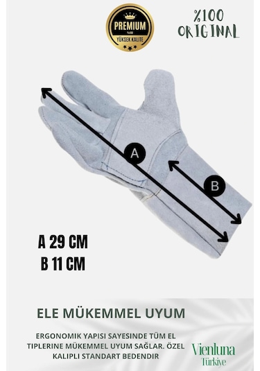 Premium Kalite Yüksek Isı Dayanımlı Kaynak Yangın Waterproof Çok Amaçlı Deri Eldiven