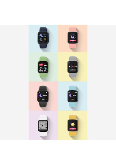 Tenfowee Lt716 Spor Akıllı Saat: Kalp Atımı Ve Oksijen Seviyesi İzleme, Çoklu Spor Modları, Bluetooth 4.0, Usb Şarjlı, 1.44 İnç Ekran, Sarı