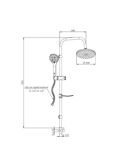 Gpd Dst19-2 Yönlendiricili Duş Seti 3 Fonksiyonlu -Dst19-2 Diğer
