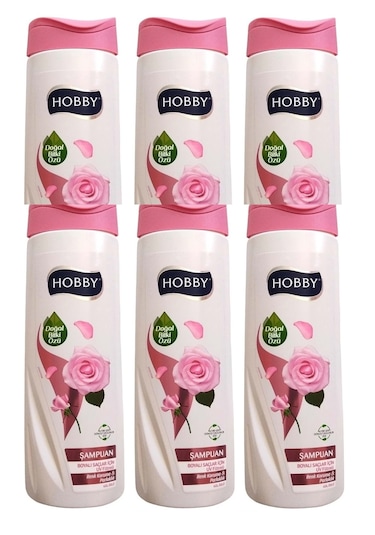 Hobby Şampuan Gül Özlü Boyalı Saç 480 Ml X 6 Adet