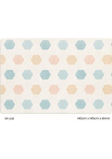 Unigo Pastel Honeycomb Mini Oyun Matı ve Halısı