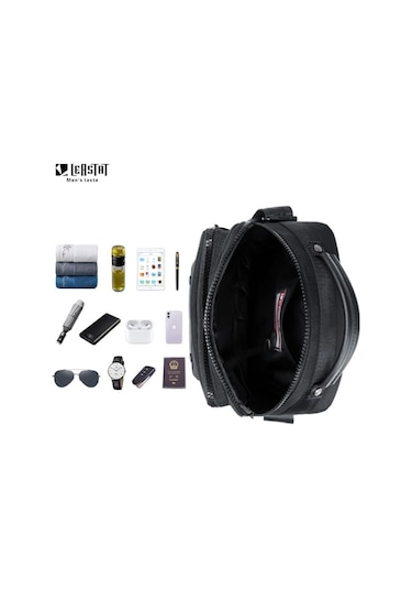 Leastat Lt9001 Postacı-Omuz Çantası-Siyah (549339733) Siyah