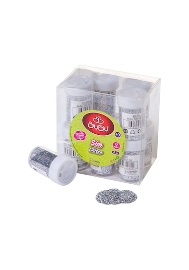 Bu-bu Toz Sim Gümüş Renk 8gr 12 Li Paket