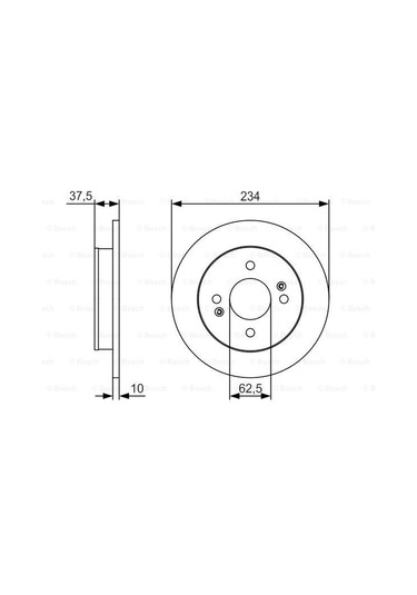 Kia Picanto 1.0 2017-2022 Bosch Arka Disk 2 Adet