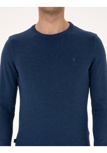 Pierre Cardin Erkek İndigo Melanj Kazak /triko 50315509-vr155 İndigo Melanj
