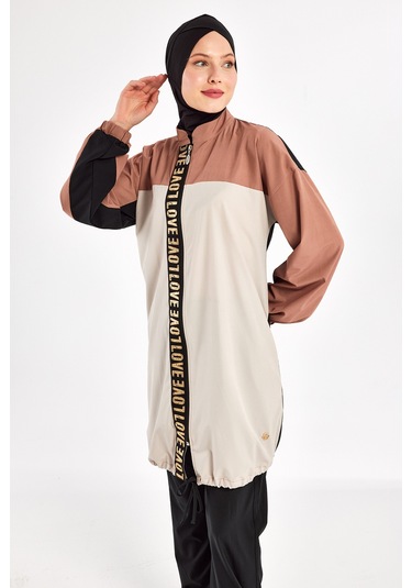 Uv Korumalı Spor Likra Tam Kapalı Tesettür Mayo 1211 Siyah10 Siyah10