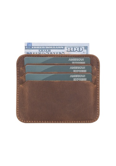 Toyigoo Toyigoo Pedro Slim Deri Kartlık G2 Antik Kahve