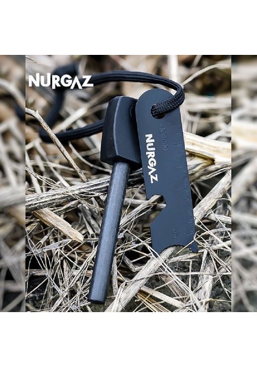 Nurgaz Ng Mc Ateş Başlatıcı Magnezyum Çubuk Siyah