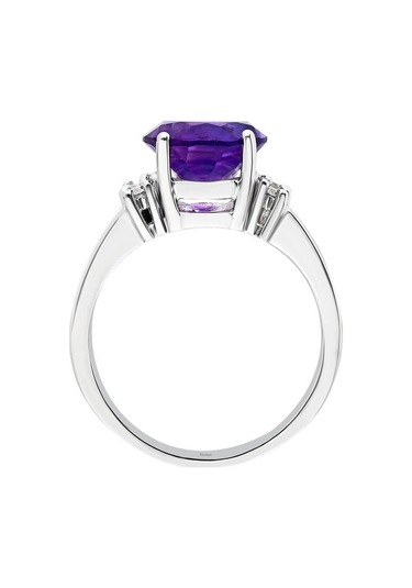Sirius G Renk Büyük Ametist Ve Pırlanta Taşlı Yüzük 0804R0051