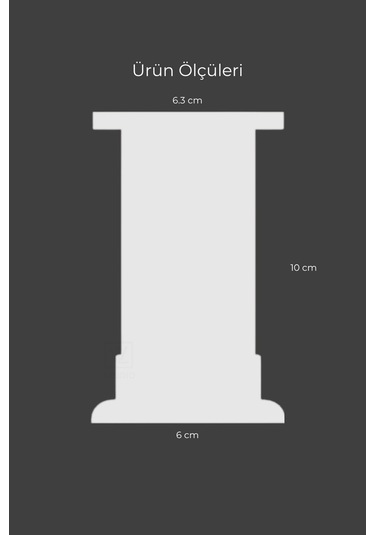 Beyaz 10 Cm 6 Lı Mobilya Koltuk Baza Masa Ofis Dolap Ayağı Ayakları Dayanıklı Modern Tasarım Gzm Beyaz 10 Cm