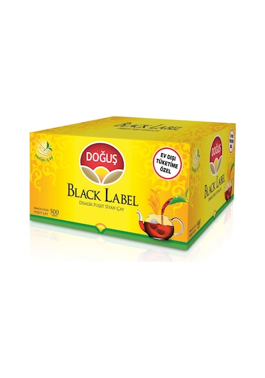 Doğuş Black Label Siyah Süzen Demlik Poşet Çay 500 x 3.2 G