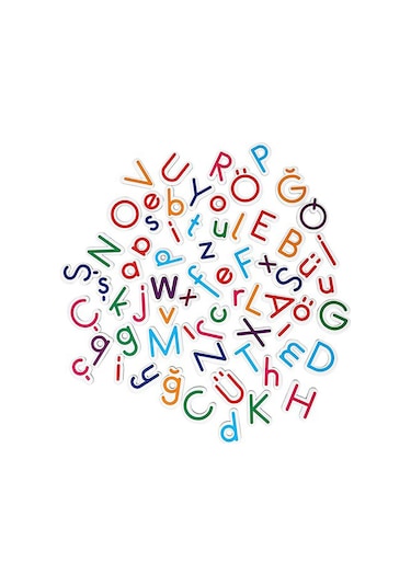 Dıy Toy Manyetik Harfler ve Sayılar 2 Li Set Eğitici Magnet Set