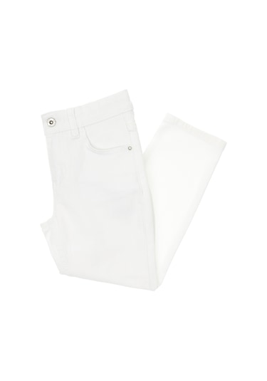 U.s. Polo Assn. Erkek Çocuk Beyaz Pantolon Jean 50304256-dn0015 Whıte