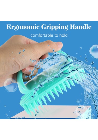 Singree Yeşil Tpe Saç Ve Baş Masaj Fırçası - Opp Paketli Saç Bakımı Aleti Düz