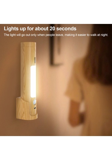 Reedark Akıllı Ev Usb Şarjlı Led Sensör Işığı - 3 Modlu, 5m Algılama, Akıllı Kabin/ofis/el Feneri, 1w Soğuk/ıslak Beyaz Işık Beyaz