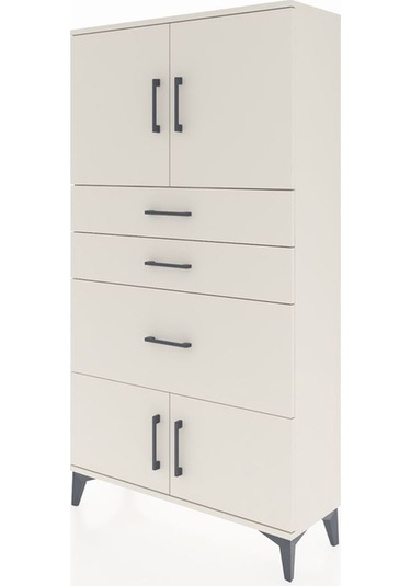 Arges Dolap 2 Raflı 3 Çekmeceli 4 Kapaklı 88x30x163 Aytaşı-ay... Aytaşı