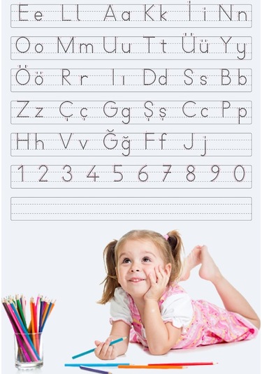 Ilkokul 1.Sınıf Için Yazı Tahtası Eğitim Seti Akıllı Kağıt Tahta