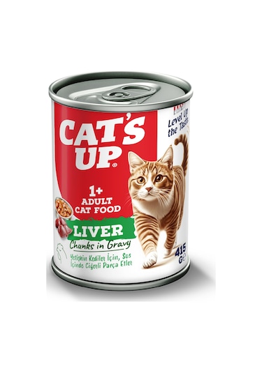 Cats Up Yaş Yetişkin Kedi Maması Ciğerli 415gr