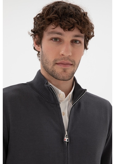 U.s. Polo Assn. Erkek Antrasit Hırka Triko 50298268-vr006 Antrasit