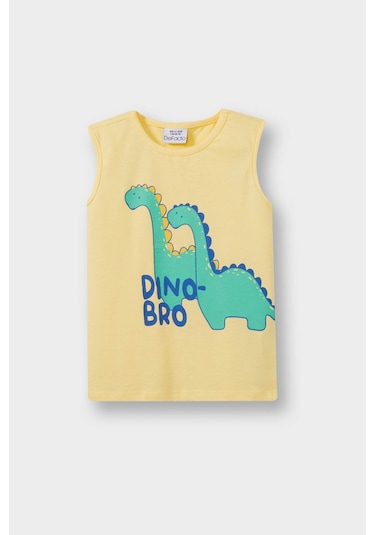 Defacto Erkek Bebek Bisiklet Yaka Dinazor Baskılı Atlet E1253a525hsyl295 Sarı Defacto Erkek Bebek Bisiklet Yaka Dinazor Baskılı Atlet E1253a525hsyl295 Sarı