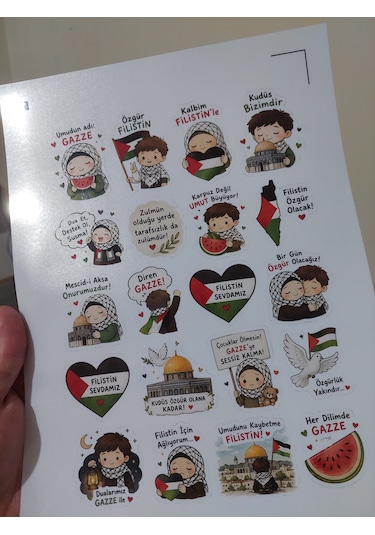 Filistin Temalı Sticker