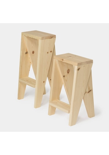 Ahşap Bahçe Tabure