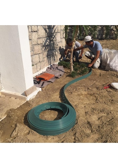 Ekoplas Çim Ayırıcı Esnek 25 Mt Yeşil