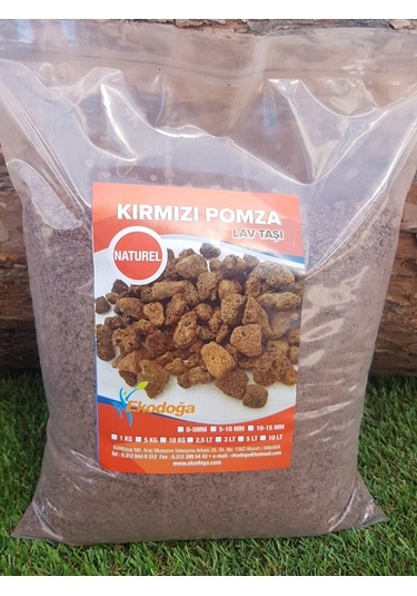 Pomza Taşı Kırmızı Pomza Lav Taşı Volkanik Tüf Ebat Ve Miktar Seç