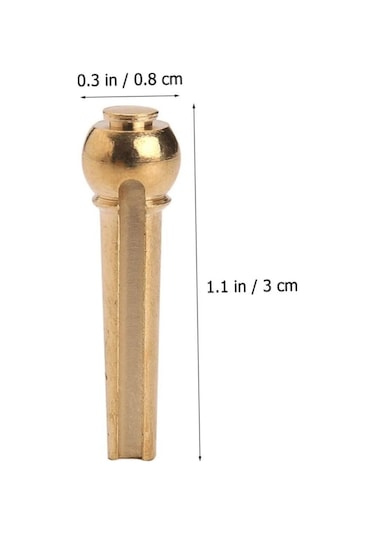 Midex Sn-12 Akustik Gitar Köprü Pimi 6 Adet Gold