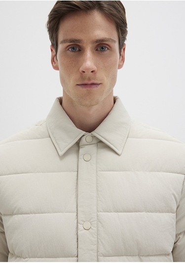 Mavi - Bej Şişme Mont 0110599-70144 Bej